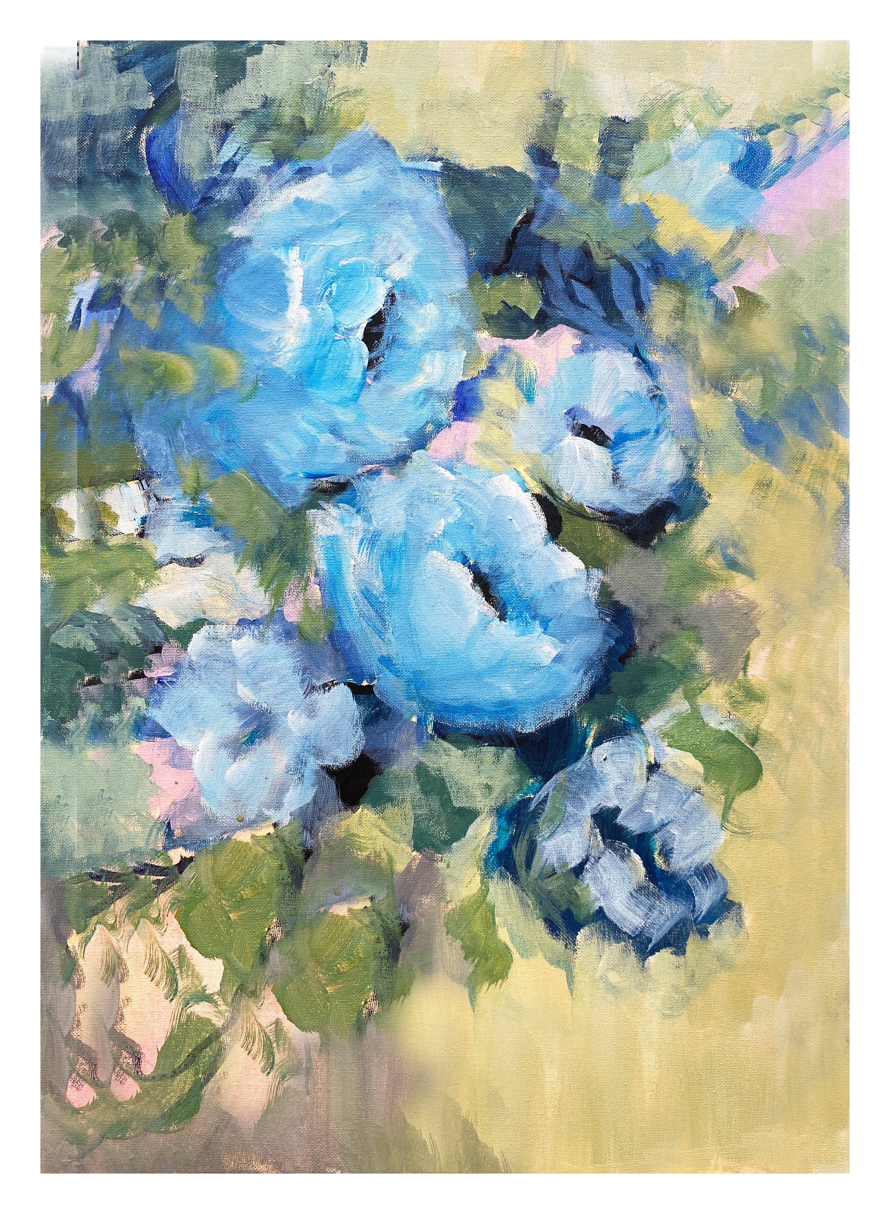 Blå Rosor